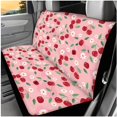 thumbnail image 3 of Binienty 14 Pack Pink Cherry Blossom Auto Seat Covers Full Set for Women with Headrest Covers 15 Inch Steering Wheel Cover Seat Belt Pads Armrest Cushion for Automotive Interior Accessories Set, 3 of 8