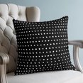 thumbnail image 4 of Pillow Covers 26x26 Set of 2, Black Throw Pillow Covers Decorative Couch Cushion Cover, Abstract White Polka Dot Geometric Modern Art Microfiber Soft Square Pillowcases for Bedroom Living Room Sofa, 4 of 9