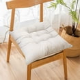 thumbnail image 4 of Blukids Indoor Outdoor Chair Cushions with Ties for Dining Chairs, Super Comfortable & Soft Non-slip Kitchen Chair Cushion Pads, Garden Patio Furniture Office Chair Seat Cushions(White), 4 of 6