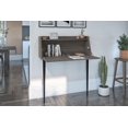 thumbnail image 2 of Bestar Skat 36W Secretary Desk in bark grey, 2 of 8