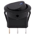 thumbnail image 5 of 2x 12V LED Inverter Rocking Rocker Switch ROUND SPST ON- for BOAT Car Blue & Red, 5 of 8