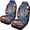 Liberty Fireworks US Flag Pattern, variant on XYZCANDO Stylish Front Car Seat Covers with Tropical Hibiscus Pattern - Breathable Durable All-Season Vehicle Interior Decor