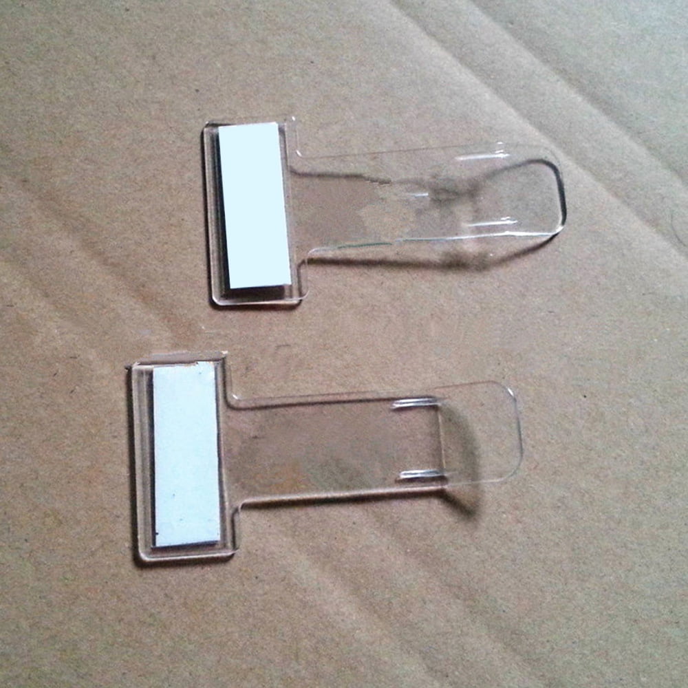 Lot De 6 Porte-tickets Transparents Pour Pare-brise - Autocollants Tickets Parking, 7.4x3.95 Cm, Sans Résidu