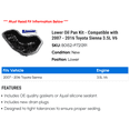 thumbnail image 2 of Lower Oil Pan Kit - Compatible with 2007 - 2016 Toyota Sienna 3.5L V6 2008 2009 2010 2011 2012 2013 2014 2015, 2 of 2