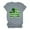 Gray, variant on WREESH Womens St. Patricks Day Shirt Summer Fashion Crewneck T-Shirts Shamrocks Printed Graphic Tees Tops Short Sleeve Shirts Casual Loose Fit Blouses Black
