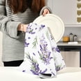 thumbnail image 6 of Coolnut Beautiful Lavender Kitchen Dish Towel Set of 1, Super Soft Absorbent Cleaning Cloth, Reusable Quick Drying Kitchen Towel for Home, Kitchen Washcloth Gift, 6 of 7