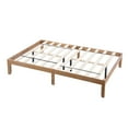 thumbnail image 5 of Tcbosik Wood Bed Frame Queen Size, Modern Platform Bed, No Box Spring Needed, Natural, 5 of 7