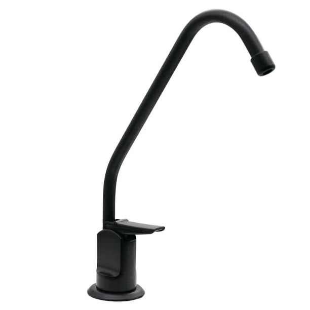Llave dispensador de agua fría pura estilo Touch-Flo de 8 pulgadas, negro mate