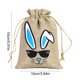 thumbnail image 2 of Decoraciones de Pascua, adornos de Pascua, regalos de Pascua, bolsa de regalo de Pascua, huevos de conejito, elementos de Pascua para niños, bolsa de dulces con cordón de lino, bolsa de tela para dulc, 2 of 5