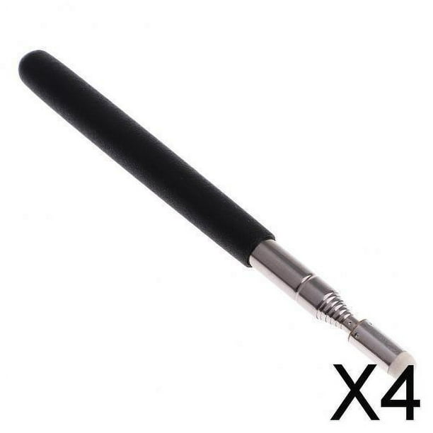 Paquete de 3-4 pizarras blancas, puntero extensible de acero para presentador, material didáctico, fieltro de 8mm 4 piezas