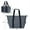 GRAY, variant on Folding Cooler Bag Large Capacity Ice Pack Outdoor Portable Aluminum Foil Fresh-Keeping Picnic Bag Multifunctional Shopping bag