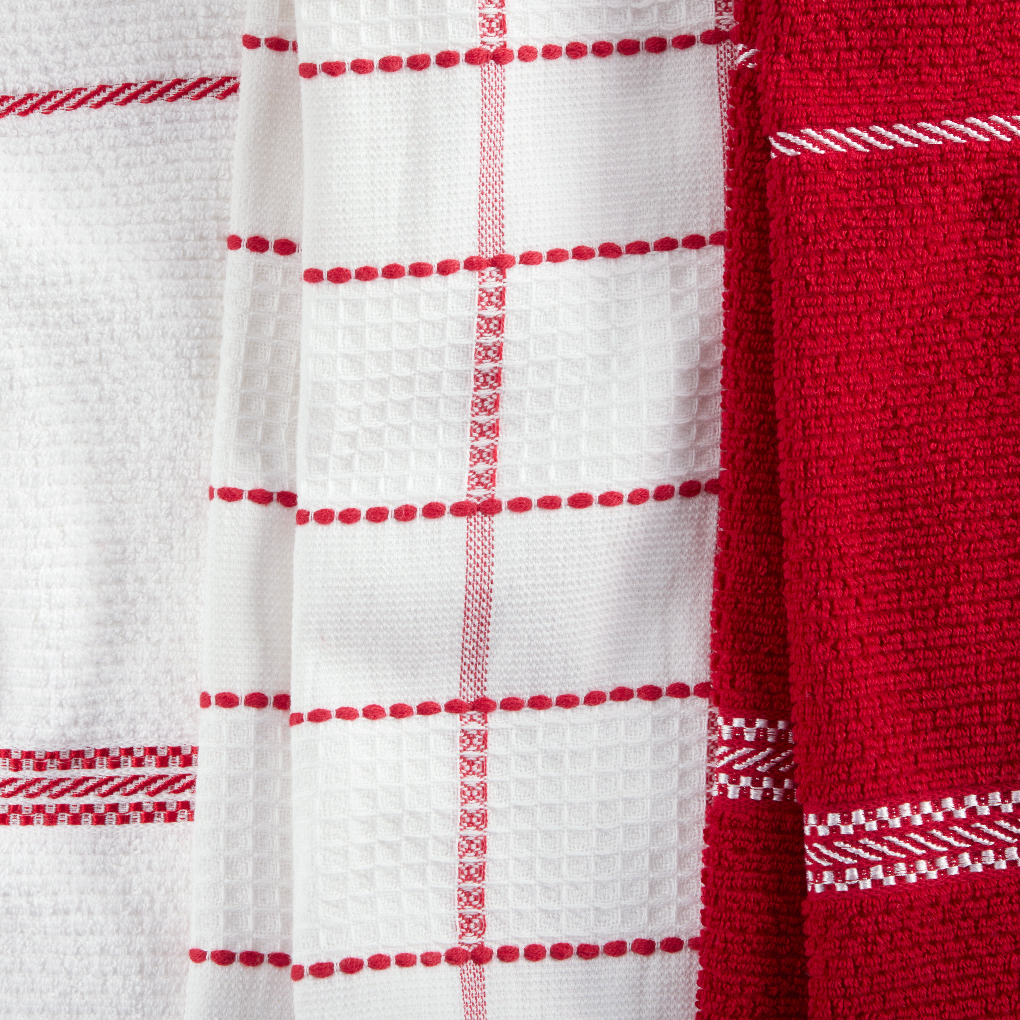 MARTHA STEWART COTTON KITCHEN TOWELS (8 PACK) SELECT DESIGNS NEW
