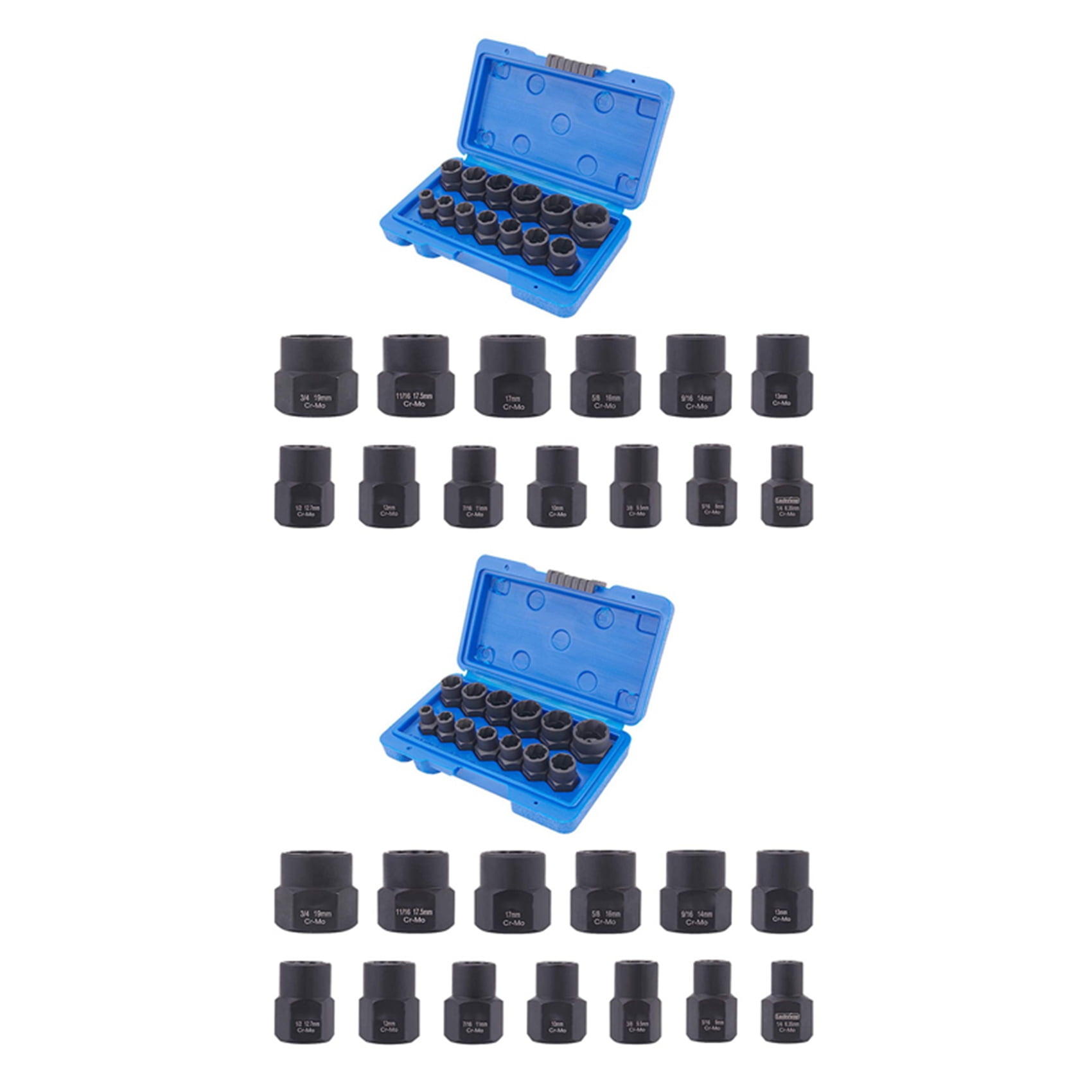 26Piece Impact Bolt Nut Remover Set, Nut Extractor Socket, Bolt