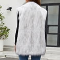thumbnail image 6 of Women's V Neck Short Jacket Vest Top Vest Style Blanket 60 X 80 Cold Weather Outerwear Mod Jacket Women Womens Clothes Friday Collarless Wool Coat Women Jackets Large Warm Clothes for Women Jean, 6 of 8