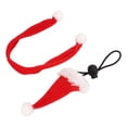 thumbnail image 3 of Pet Hat Scarf Set, Reptile Christmas Costume Flannel Soft Adjustable Firmly Fix  For Hamsters For Guinea Pigs For Lizard, 3 of 7