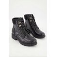 thumbnail image 2 of Women's Faux Leather Lace Up Ankle Padded Collar Combat Boots, 2 of 6