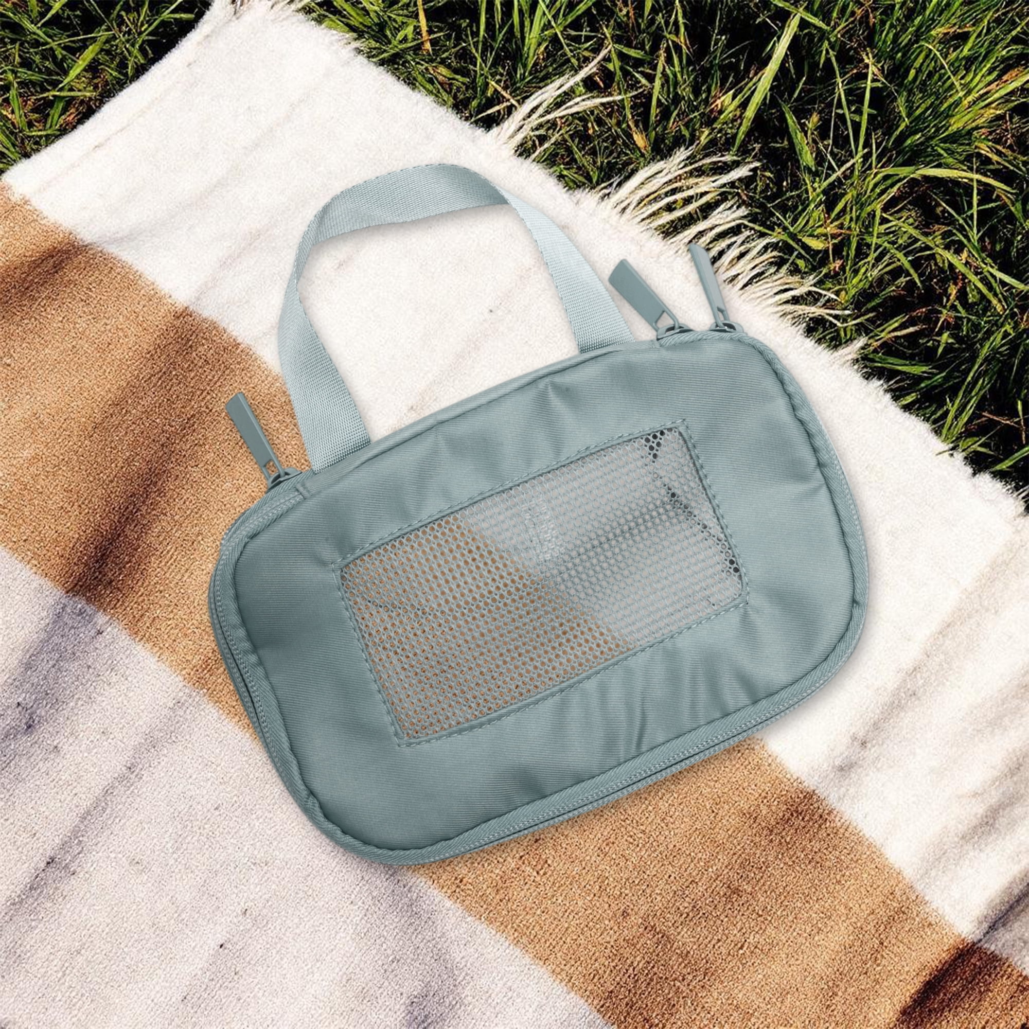Unique Bargains Durable Packing Cube 1 Piece Travel Organizer Gray 7.48"x4.72"x4.72"
