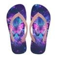thumbnail image 2 of POLERO Purple Butterfly Galaxy Print Flip Flop Sandal Water Shoes - Beach Slides Slip-on Quick Dry Thong FlipFlops Sandals for Boys (11-12 Little Kids) Size 10, 2 of 7