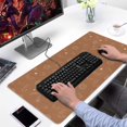thumbnail image 2 of Long Mouse Pads for Desk,Brown Planet Moon Star Pattern Desk Mats on Top Of Desks, Desk Mouse Pad Extra Large with 3mm Non-Slip Base and Stitched Edge for Gaming,Office,Work,Home 31.5"x15.7", 2 of 6