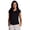 Black, variant on Active Women's Short Sleeve High Low Soft V-Neck Tee