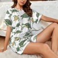 thumbnail image 4 of Sikiie Cute Turtle Womens Pajama Sets Short Sleeve Top With Pants Sleepwear 2 Piece Lounge Set3X-Large, 4 of 6