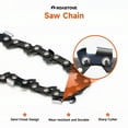 thumbnail image 3 of Roastove 14" Chainsaw Chain 3/8" LP Pitch .043" Gauge 52 DL Drive Links,Fits Kobalt,EGO,Greenworks, Ryobi and More- S52 (3 Chains), 3 of 7