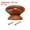 Brown, variant on Uxcell Cabinet Knobs, Round Drawer Dresser Knobs Wood Handles Knobs Drawer Pulls with Screw Purple 1-3/8 Inch