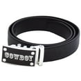 thumbnail image 3 of FEDEY Mens Classic Leather COWBOY Statement Ratchet Belt w Automatic Buckle, 3 of 8