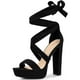 thumbnail image 1 of Sandalias de plataforma con tacón grueso Perphy Negro 39, 1 of 5