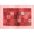 thumbnail image 1 of Ahgly Company Indoor Rectangle Abstract Red Contemporary Area Rugs, 3' x 5', 1 of 4