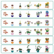 MAX Build More Premium Garden Building Bricks Collection (Assorted) Novelty Unboxing Toy Collectible Minis by ZURU