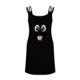 thumbnail image 4 of Tnhcen Plus Size Nightgown Women, Cute Print Double Spaghetti Straps Nightdress, Soft Polyester Spandex Double - Sided Fleece Loose Sleepwear, Comfortable Pajama Dress Sizes S - 2XL, 4 of 6