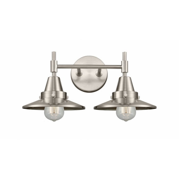 Innovations 447-2W-SN-M2-SN Caden 2 Light 17 inch Bath Vanity Light, Satin Nickel