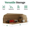 thumbnail image 6 of Little Cottage Co. 12x24 Value Gambrel Barn with 4 ft. Sidewalls, Outdoor Wood Storage Shed Do-It-Yourself Precut Kit, 6 of 13