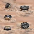 thumbnail image 4 of 1 par de pendientes magnéticos de piedra rugosa de 8 mm, dorados. Código de producto: 71859. Oro de 8 mm., 4 of 4