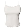 thumbnail image 5 of Lixiuxyad Women's Camisole A Fashionable And One Shoulder Collar With Lace Trim For A Slimming Inner Layer And A Strappy Top,White, 5 of 5