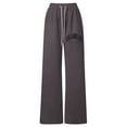 thumbnail image 4 of Landzoo One Boy's Letter Graphic Wide Leg Sweatpants Baggy Pants Athletic Track Sweat Pants Joggers Elastic Cozy Boy’s And Girl's Trousers 11-12 Years, 4 of 9