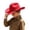Red, variant on TBWNWG Kids Cowboy Hat Western Style Sun for Boys Girls Outdoor Adventures Adjustable Design Comfortable Fit,Size 6-12 Years