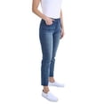 thumbnail image 3 of Kenneth Cole Ladies' Button Fly High Rise Straight Leg Comfort Stretch Jean (8/29, Perry-Wash), 3 of 3