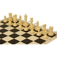 thumbnail image 3 of Conqueror Easy-Carry Plastic Chess Set Black & Camel Pieces with Vinyl Rollup Board - Black, 3 of 8