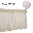thumbnail image 2 of Cortinas cortas translúcidas bordadas con encaje Floral de 1 pieza para cocina hermosas decoraciones para ventana de comedor Ormromra  223256-1, 2 of 2