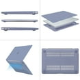 thumbnail image 4 of MOSISO Compatible with 2022 - 2018 MacBook Air 13 inch Case A2337 M1 A2179 A1932 Retina Display Touch ID, Plastic Hard Shell Case&Keyboard Cover&Screen Protector&Type C Adapter, Lavender Gray, 4 of 6