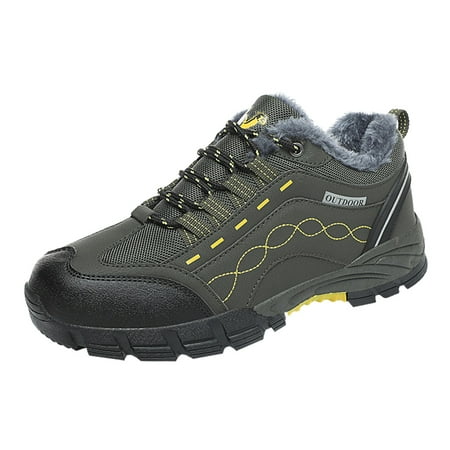 

Classic Retro Men Shoes Fleece Men Waterproof Hiking Non Slip Men Breathable Running Shoes Mountain Climbing Shoes Boot Shoes
