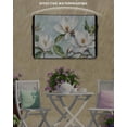 thumbnail image 6 of Outdoor TV Cover 48 to 50 Inch Weatherproof, Farmhouse Rustic Magnolia Waterproof TV Screen Protector for Outside Decor with Zipper and Pocket 48"L x 30"H , White Green, 6 of 7