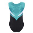 thumbnail image 4 of Niños Niñas gimnasia Ballet Jersey leotardo figura patinaje disfraz Bowknot espalda recortada brillante Body con diamantes de imitación Ropa de baile, 4 of 5