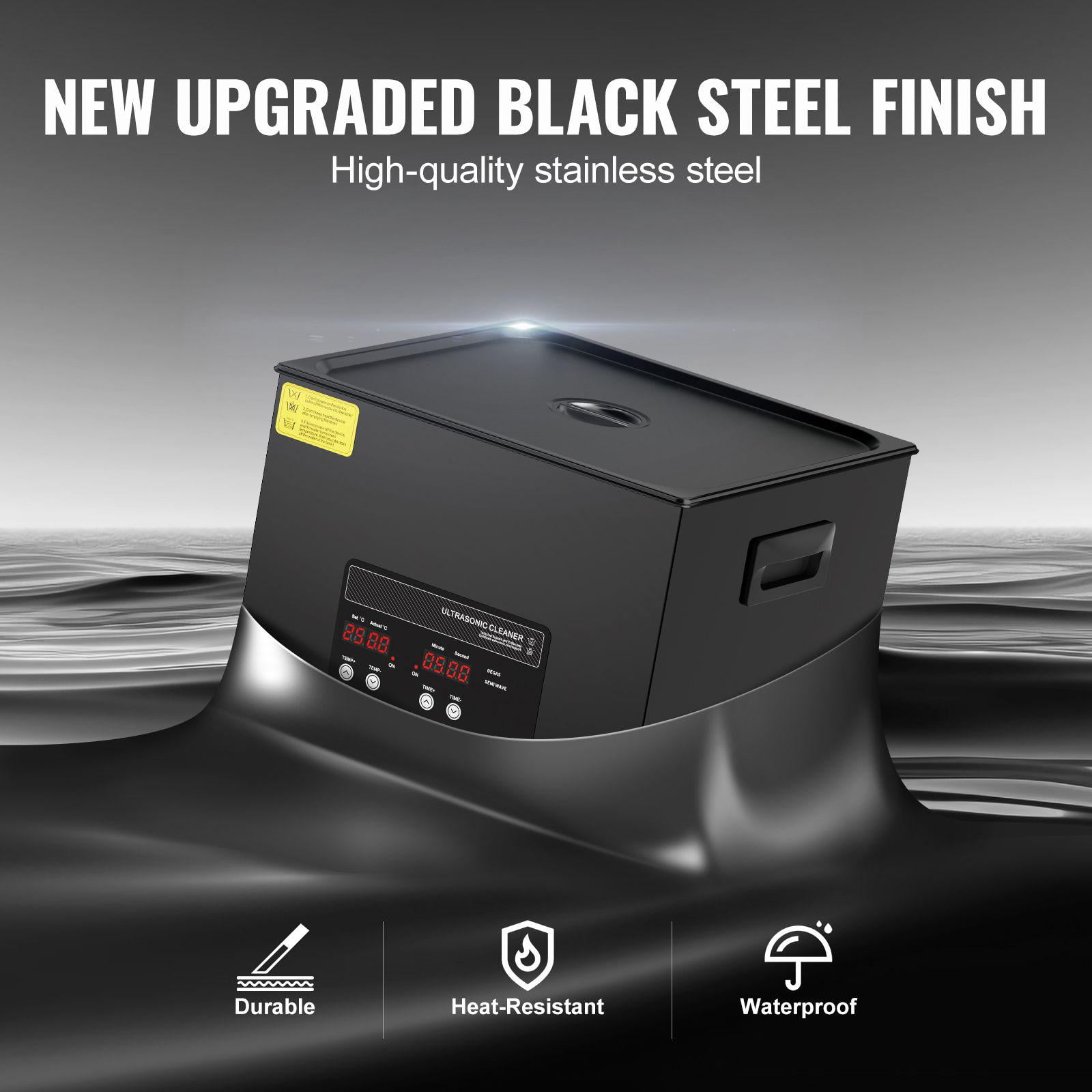 15L 360W Digital Ultrasonic Cleaner with Heater Timer Gentle Mode Upgraded Degassing 40kHz Industrial Cleaning Machine for Jewelry Retainer Tools