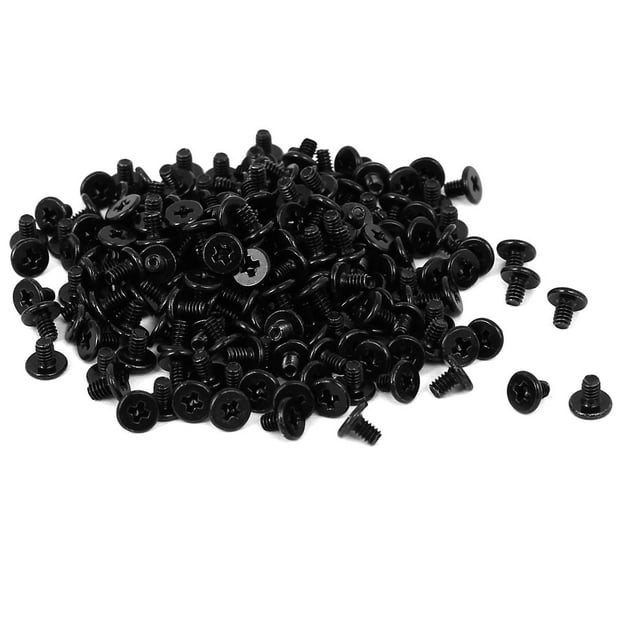 Unique Bargains CM2x3mm Flat Head Tablet PC Laptop Computer Back Cover Screw 200pcs