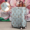 thumbnail image 4 of Blue Highland Cow Lighthouse Beach Pattern Luggage Cover Fashion Suitcase Cover Baggage Covers Fit 25-28 Inch Luggage (Go Travel), 4 of 5