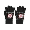 thumbnail image 3 of CTM Kid's Snowflake Pattern Winter Gloves, 3 of 4