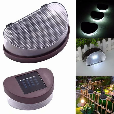 Akoyovwerve 2led Solar Powered Mount Light Outdoor Landscape Fence Akoyovwerve 2led Solar Powered Mount Light Outdoor Landscape Fence Cool White Com